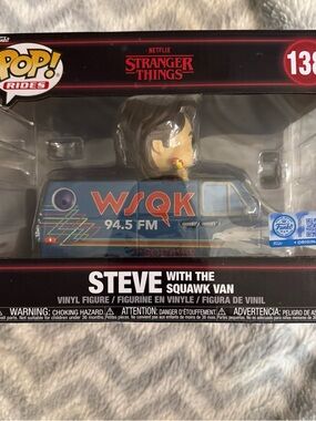 Funko Stranger Things Steve with Blue and Orange Squawk Van